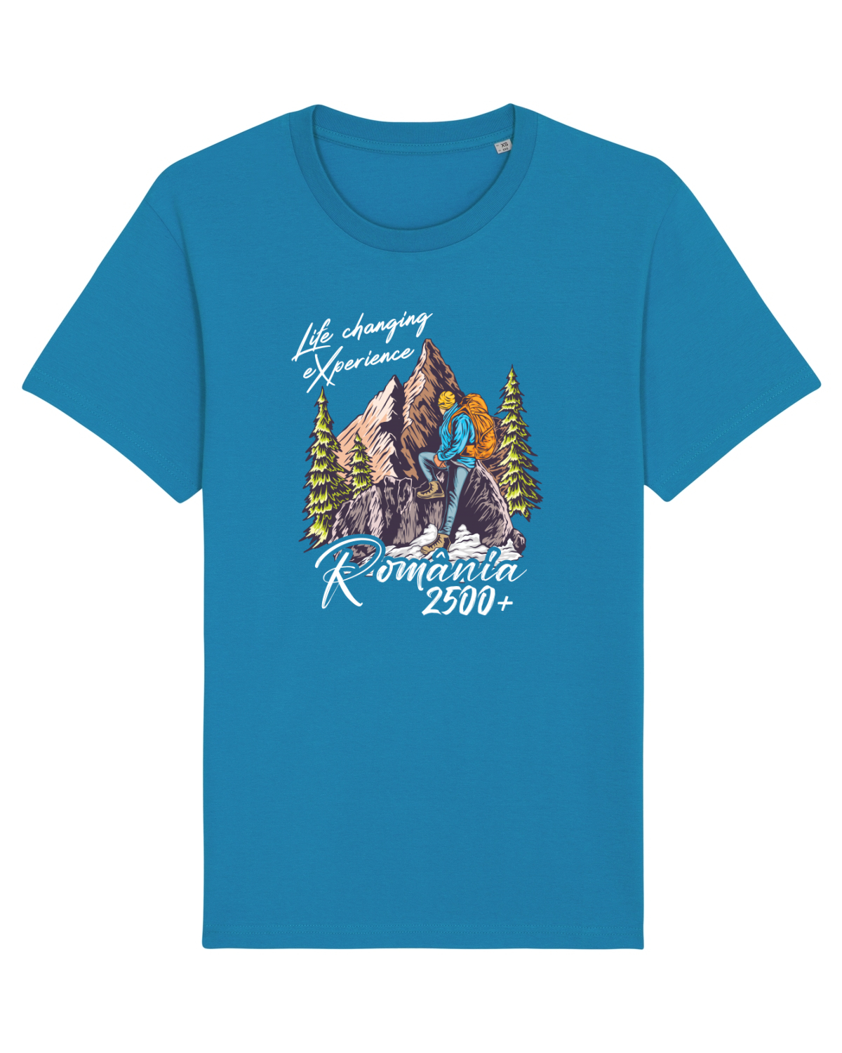 Tricou mânecă scurtă Unisex Rocker Azur