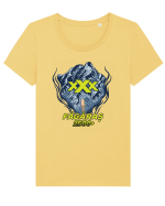 Pentru montaniarzi - Man vs mountain - Făgăraș Triple X Tricou mânecă scurtă guler larg fitted Damă Expresser