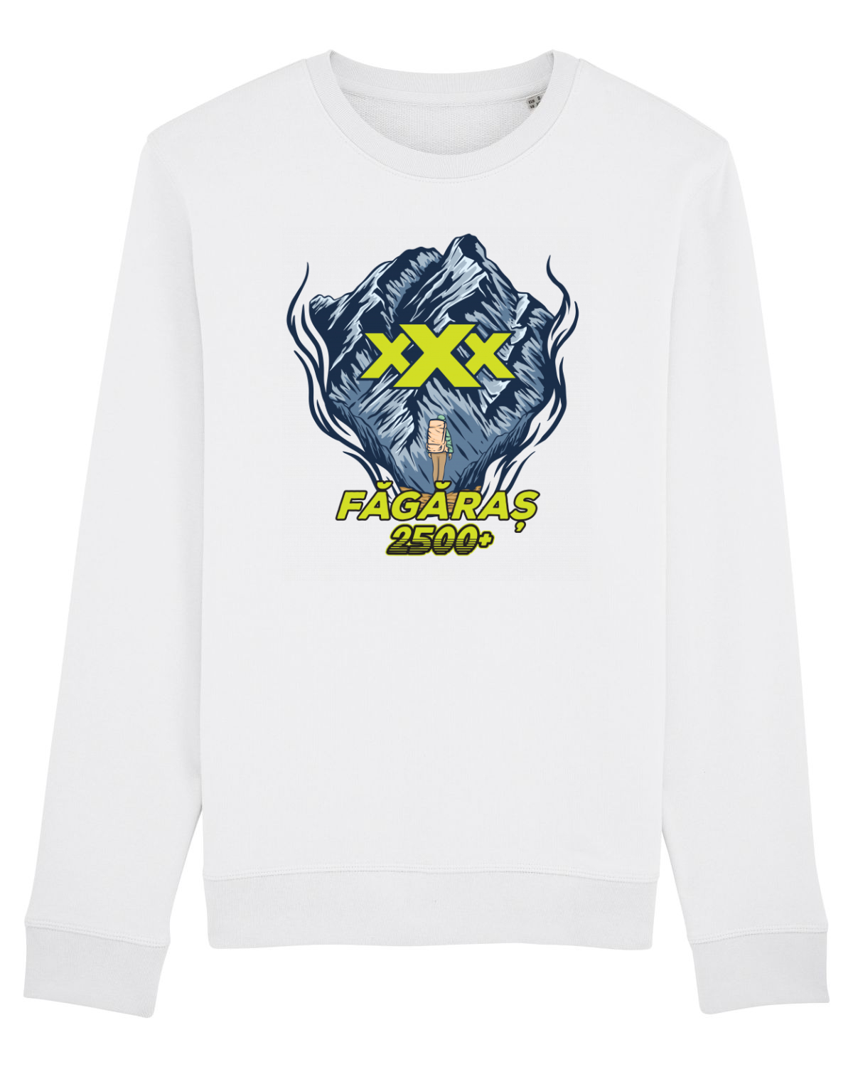 Bluză mânecă lungă Unisex Rise White