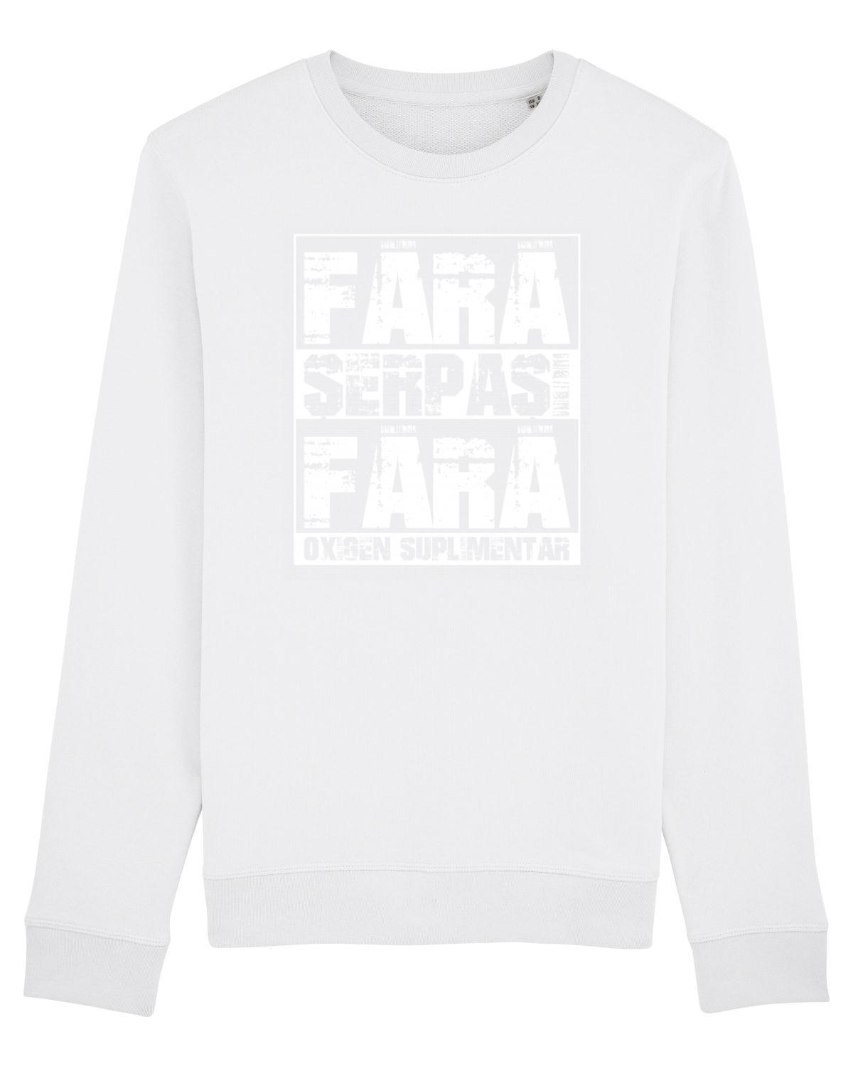 Bluză mânecă lungă Unisex Rise White