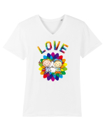 Love Tricou mânecă scurtă guler V Bărbat Presenter