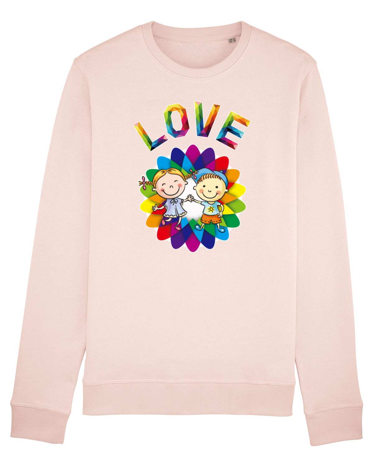 Bluză mânecă lungă Unisex Rise Candy Pink