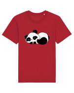 Sleepy Panda Tricou mânecă scurtă Unisex Rocker