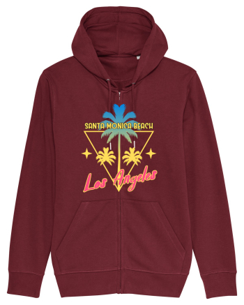 Santa Monica Beach Los Angeles Burgundy