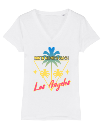 Santa Monica Beach Los Angeles White