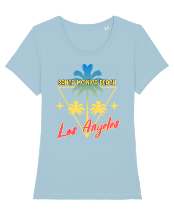 Santa Monica Beach Los Angeles Sky Blue
