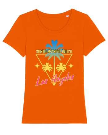 Santa Monica Beach Los Angeles Bright Orange