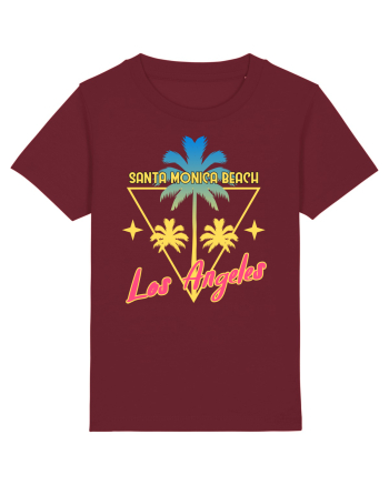 Santa Monica Beach Los Angeles Burgundy