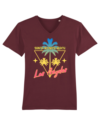 Santa Monica Beach Los Angeles Burgundy