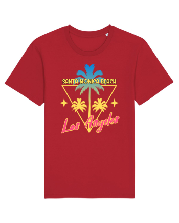Santa Monica Beach Los Angeles Red