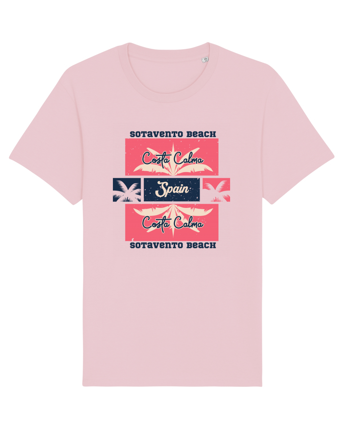 Tricou mânecă scurtă Unisex Rocker Cotton Pink