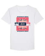 Sotavento Beach Spain Tricou mânecă scurtă guler larg Bărbat Skater
