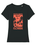 South Beach Miami Tricou mânecă scurtă guler larg fitted Damă Expresser