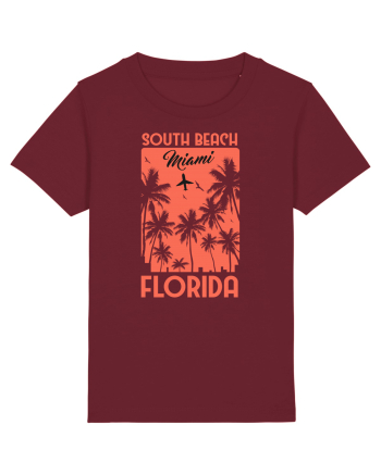 South Beach Miami Burgundy