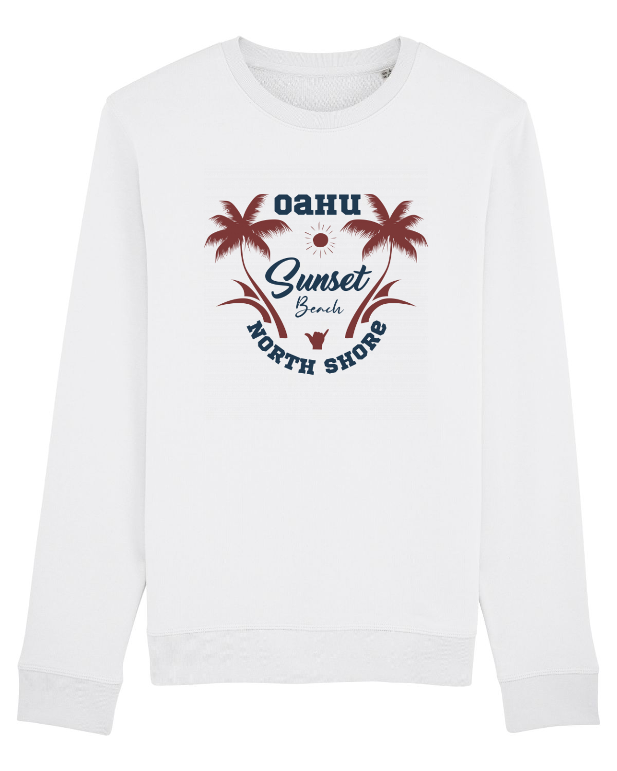 Bluză mânecă lungă Unisex Rise White