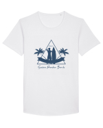 Surfer Paradise Beach Australia Tricou mânecă scurtă guler larg Bărbat Skater