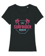 Surfrider Beach West Coast Tricou mânecă scurtă guler larg fitted Damă Expresser