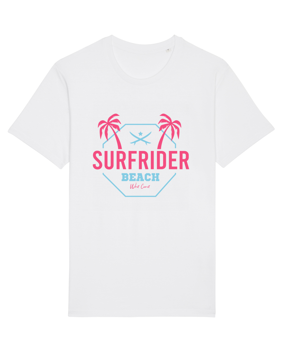 Tricou mânecă scurtă Unisex Rocker White