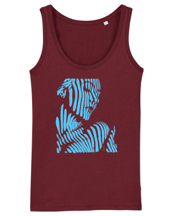 Shadow thought, blue  Burgundy