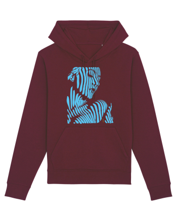 Shadow thought, blue  Burgundy