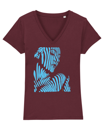 Shadow thought, blue  Burgundy