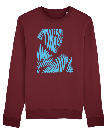 Shadow thought, blue  Burgundy