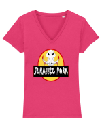 Jurassic PORK Tricou mânecă scurtă guler V Damă Evoker