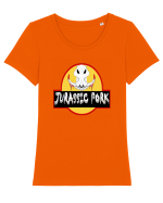 Jurassic PORK Tricou mânecă scurtă guler larg fitted Damă Expresser