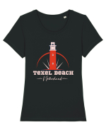 Texel Beach Netherland Tricou mânecă scurtă guler larg fitted Damă Expresser