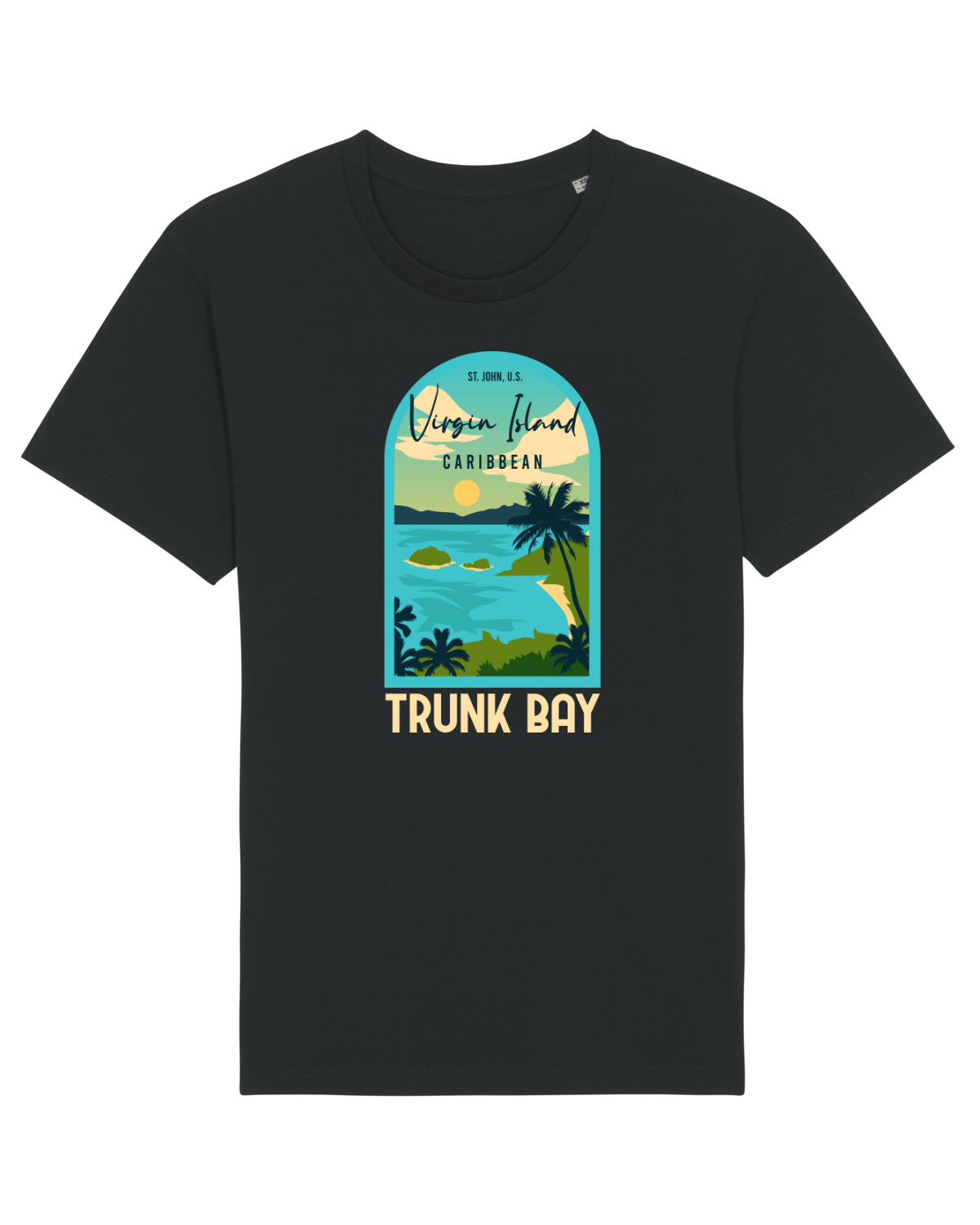 Tricou mânecă scurtă Unisex Rocker Black