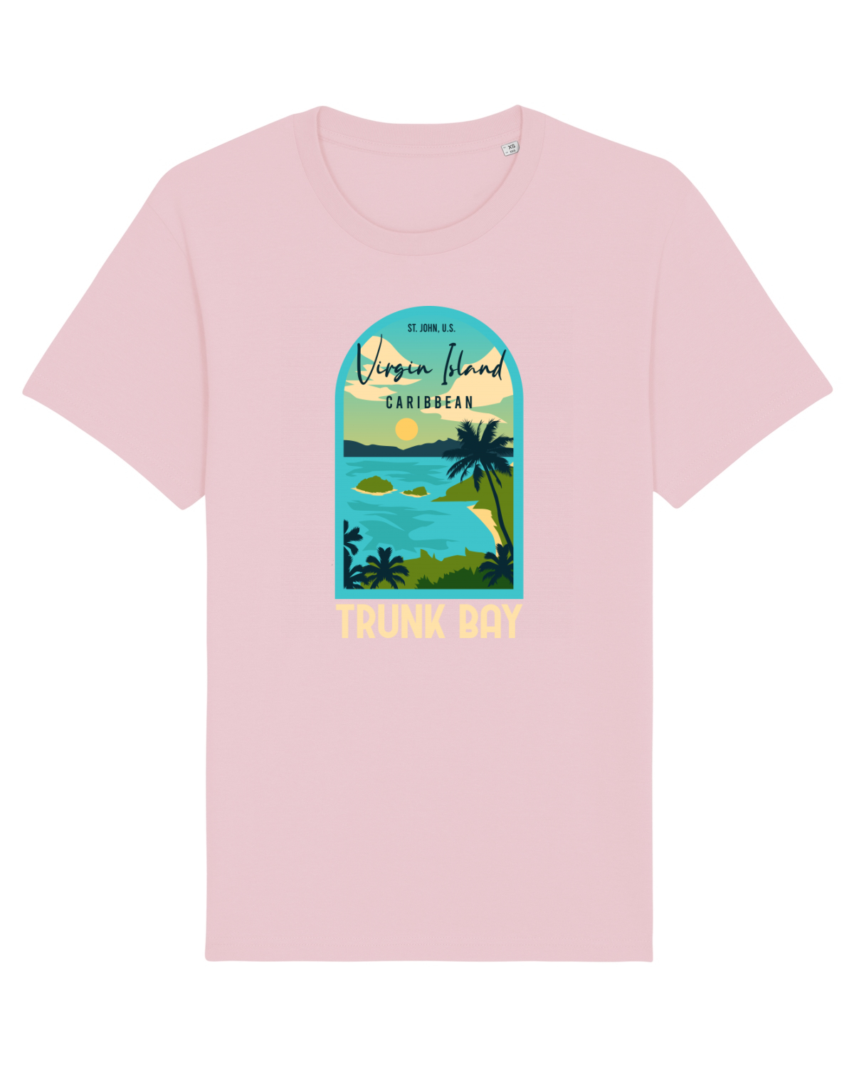 Tricou mânecă scurtă Unisex Rocker Cotton Pink