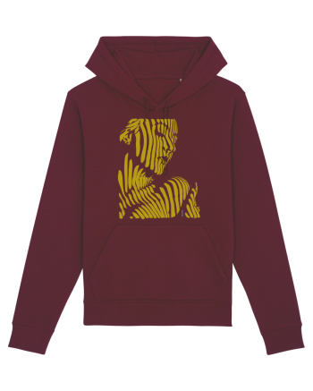 Shadow thought, gold  Burgundy