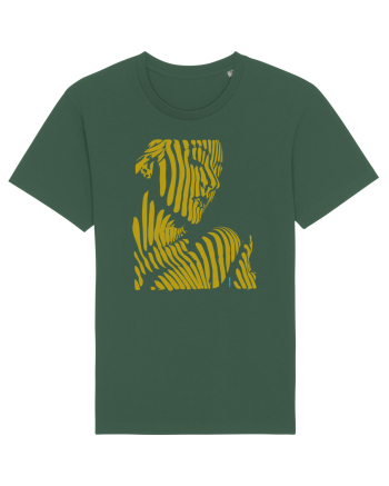 Shadow thought, gold  Bottle Green