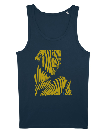 Shadow thought, gold  Navy
