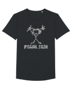 Pearl Jam 4 Tricou mânecă scurtă guler larg Bărbat Skater