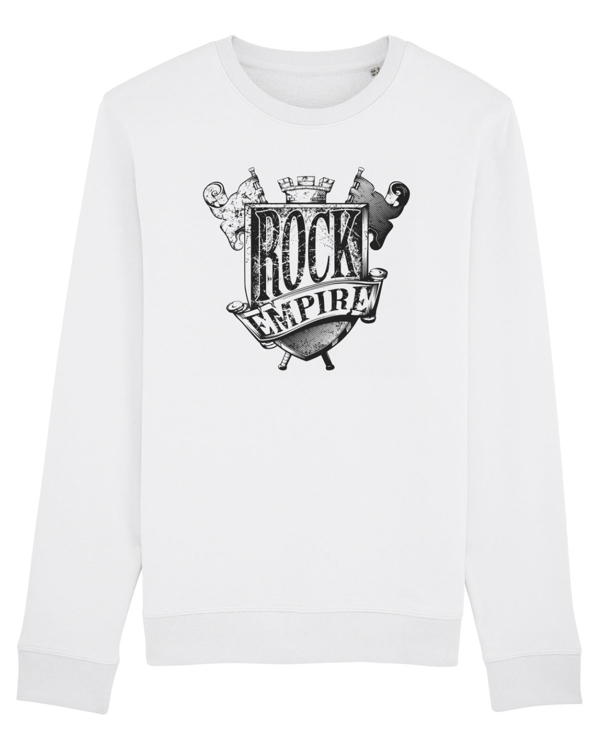 Bluză mânecă lungă Unisex Rise White