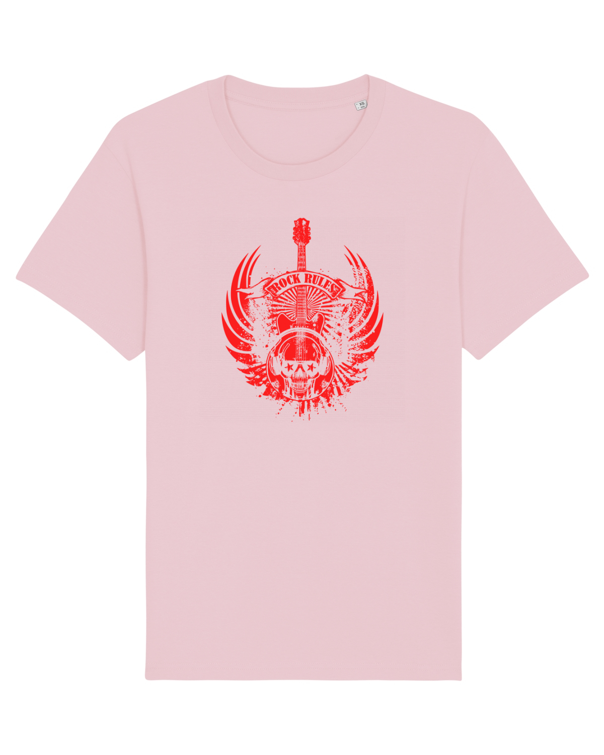 Tricou mânecă scurtă Unisex Rocker Cotton Pink