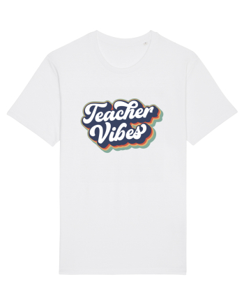 Teacher Vibes White
