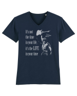 It`s not the time in your life, it`s the LIFE in your time  - Springsteen Tricou mânecă scurtă guler V Bărbat Presenter