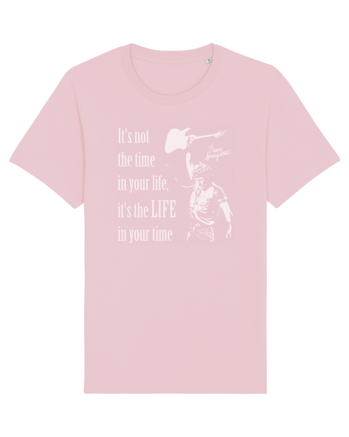 Tricou mânecă scurtă Unisex Rocker Cotton Pink