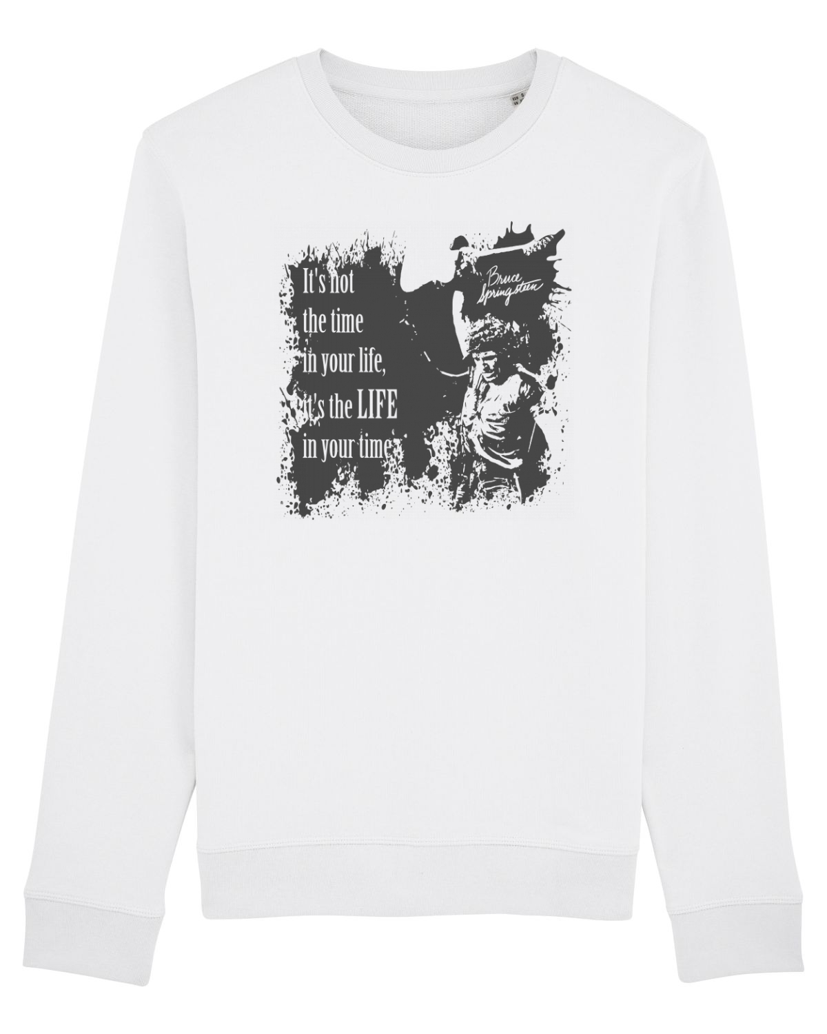 Bluză mânecă lungă Unisex Rise White