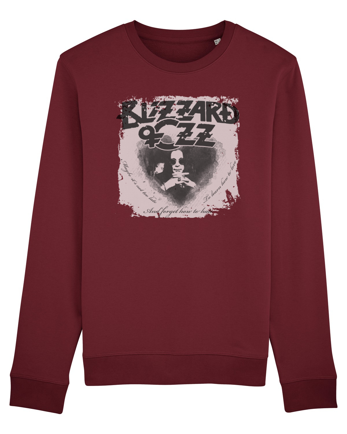 Bluză mânecă lungă Unisex Rise Burgundy