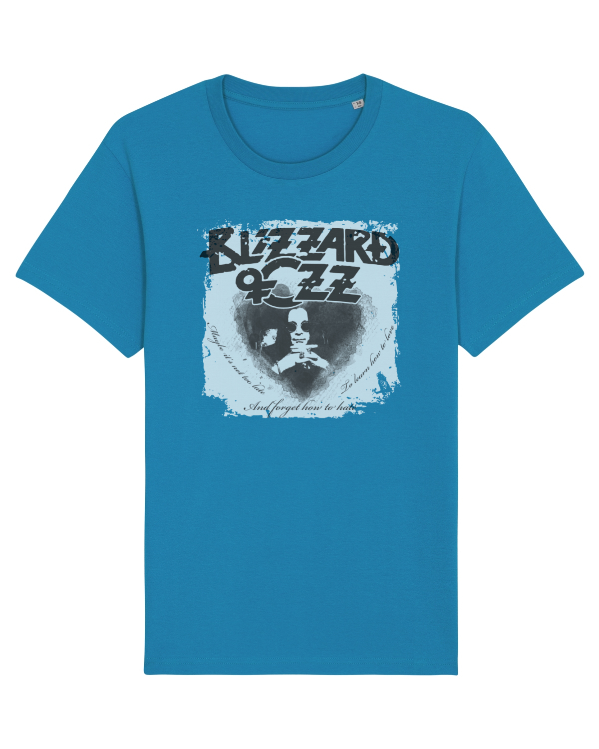 Tricou mânecă scurtă Unisex Rocker Azur
