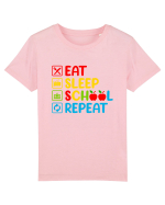 Eat Sleep School Repeat Tricou mânecă scurtă  Copii Mini Creator
