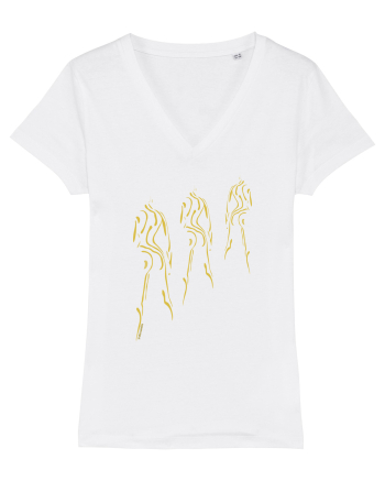 3 shadows, gold  White
