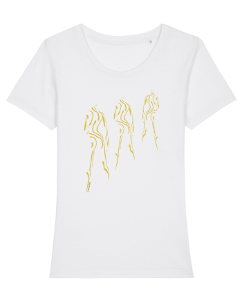 3 shadows, gold  White