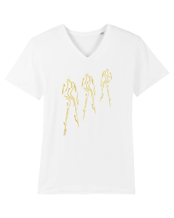 3 shadows, gold  White