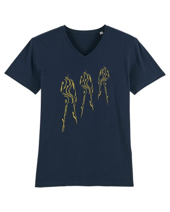 3 shadows, gold  French Navy