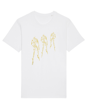 3 shadows, gold  White