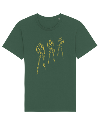 3 shadows, gold  Bottle Green